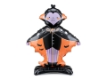 BALON STOJĄCY WAMPIR DRACULA CZARNO-POMARAŃCZOWY 32'' 81cm