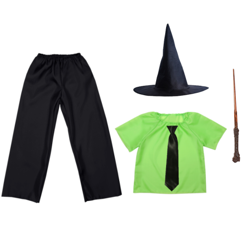 ZESTAW SLYTHERIN ZIELONO-CZARNY 98-110 5el