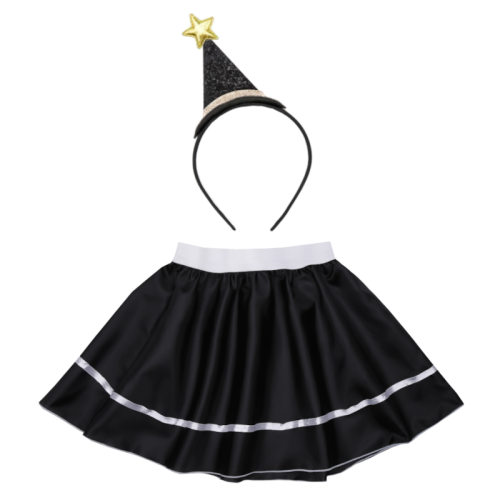 ZESTAW CZARODZIEJKA CZARNY S/M 2el