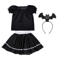 ZESTAW NIETOPERZ CZARNY 134-140 4el
