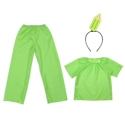 ZESTAW KREDKA ZIELONY 116-128 4el