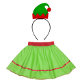 ZESTAW ELF CZERWONO-ZIELONY S/M 3el
