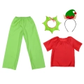 ZESTAW ELF CZERWONO-ZIELONY 98-110 5el
