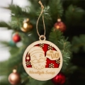 BOMBKA WESOŁYCH ŚWIĄT MIKOŁAJ HO HO HO CZERWONA 9x9cm
