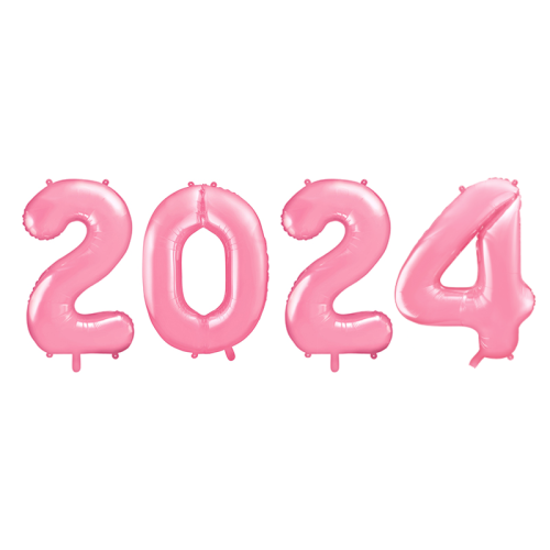 BALONY 2024 RÓŻOWE 34'' 86cm 4el