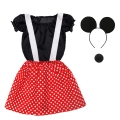 ZESTAW MYSZKA MINNIE CZARNO-CZERWONY 134-140 4el