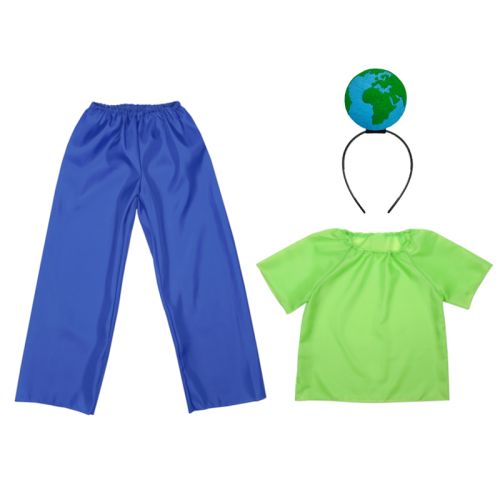 ZESTAW PLANETA ZIEMIA ZIELONO-NIEBIESKI 116-128 4el