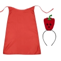 ZESTAW PAPRYKA CZERWONY PELERYNA 90cm 3el