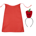 ZESTAW PAPRYKA CZERWONY PELERYNA 75cm 3el
