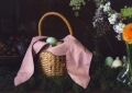 KOSZYCZEK PAPIEROWY KRÓLIK BRĄZOWY 28cm