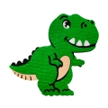 ZESTAW DINOZAUR ZIELONY PELERYNA 75cm 3el