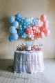 KARTECZKA NA PIKU TOPPER BALONY NIEBIESKA 29cm
