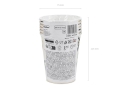 KUBECZKI PAPIEROWE GAMER BEŻOWE 220ml 6szt