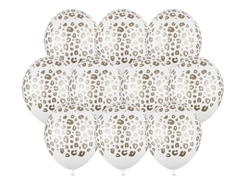 BALONY BIAŁE CĘTKI 30cm 10szt