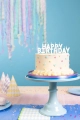 ŚWIECZKI URODZINOWE HAPPY BIRTHDAY BIAŁE 25cm 13szt