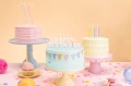 ŚWIECZKI URODZINOWE HAPPY BIRTHDAY BIAŁE 25cm 13szt