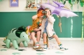 BALON FOLIOWY DINOZAUR TRICERATOPS ZIELONY 40'' 101cm
