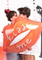 BALON FOLIOWY USTA KISS ME CZERWONY 34'' 86,5cm