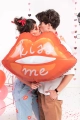 BALON FOLIOWY USTA KISS ME CZERWONY 34'' 86,5cm