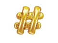 BALON HASHTAG ZŁOTY 14'' 35cm
