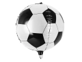BALON FOLIOWY PIŁKA NOŻNA BIAŁO-CZARNA 16'' 40cm