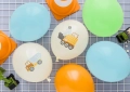 BALONY KOLOROWE BUDOWA 30cm 6szt