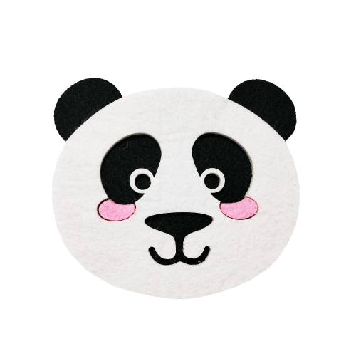 PANDA FILCOWA CZARNO-BIAŁA 10x11cm