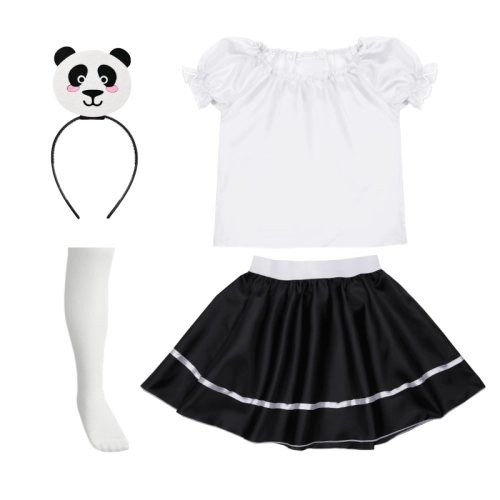 ZESTAW PANDA BIAŁO-CZARNY 98-110 5el