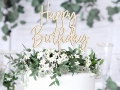 TOPPER DREWNIANY HAPPY BIRTHDAY 16,5cm