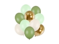 BALONY ZIELONO-ZŁOTE 30cm 10szt