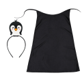 ZESTAW PINGWIN CZARNY PELERYNA 90cm 3el