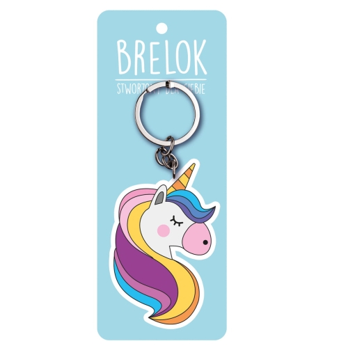 BRELOK JEDNOROŻEC PASTELOWY