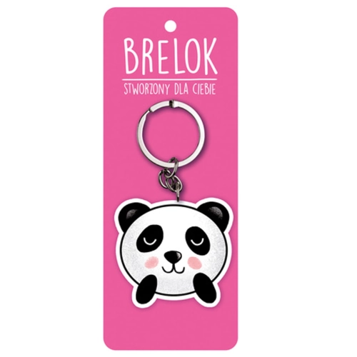 BRELOK PANDA BIAŁO-CZARNY