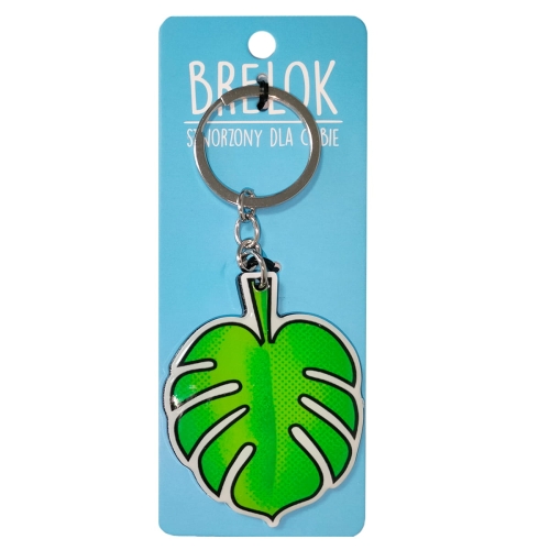 BRELOK LIŚĆ MONSTERA ZIELONY