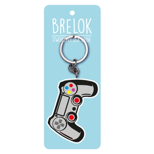 BRELOK GAMEPAD SZARY
