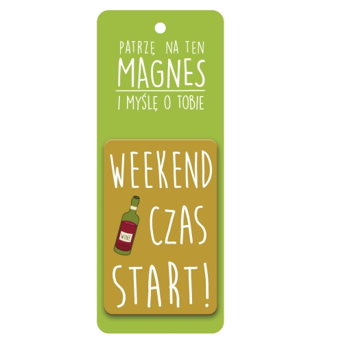 MAGNES TABLICZKA WEEKEND CZAS START BRĄZOWY