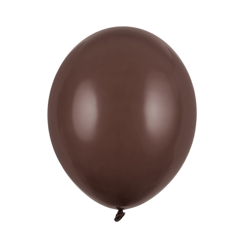 BALON PARTY DECO STRONG PASTEL CIEMNOBRĄZOWY 30cm 1szt