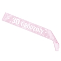 SZARFA 30 URODZINY RÓŻOWA 85cm