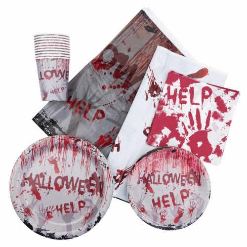 ZESTAW DEKORACJI NA HALLOWEEN 41SZT