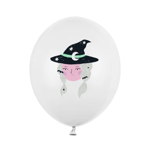 BALON PARTY DECO STRONG PASTEL CZAROWNICA BIAŁY 30cm 1szt