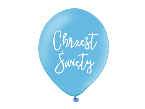 BALON PARTY PAL PASTEL CHRZEST ŚWIĘTY NIEBIESKI 30cm 1szt