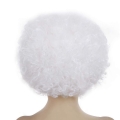PERUKA AFRO KRÓTKA BIAŁA