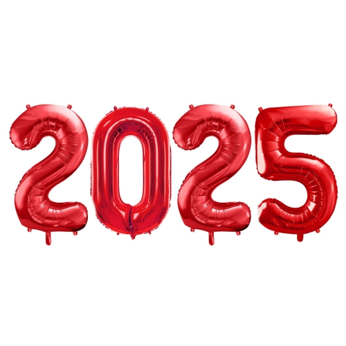 BALONY 2025 CZERWONE 34'' 86cm 4el