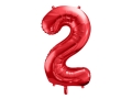 BALONY 2025 CZERWONE 34'' 86cm 4el
