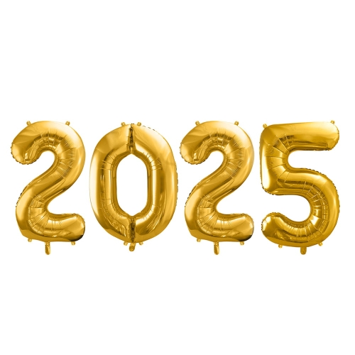 BALONY 2025 ZŁOTE 34'' 86cm 4el