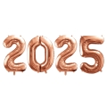 BALONY 2025 RÓŻOWE ZŁOTO 34'' 86cm 4el