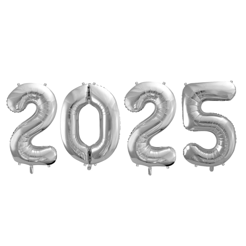 BALONY 2025 SREBRNE 34'' 86cm 4el