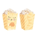 PUDEŁKA NA POPCORN KOTKI KOLOROWE 6szt