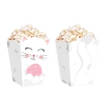 PUDEŁKA NA POPCORN KOTKI KOLOROWE 6szt