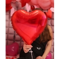 BALON MARTOM SERCE CZERWONY 19'' 46cm